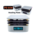 PD 65W Mini Hot Plate Preheater OLED Display PCB Board Soldering