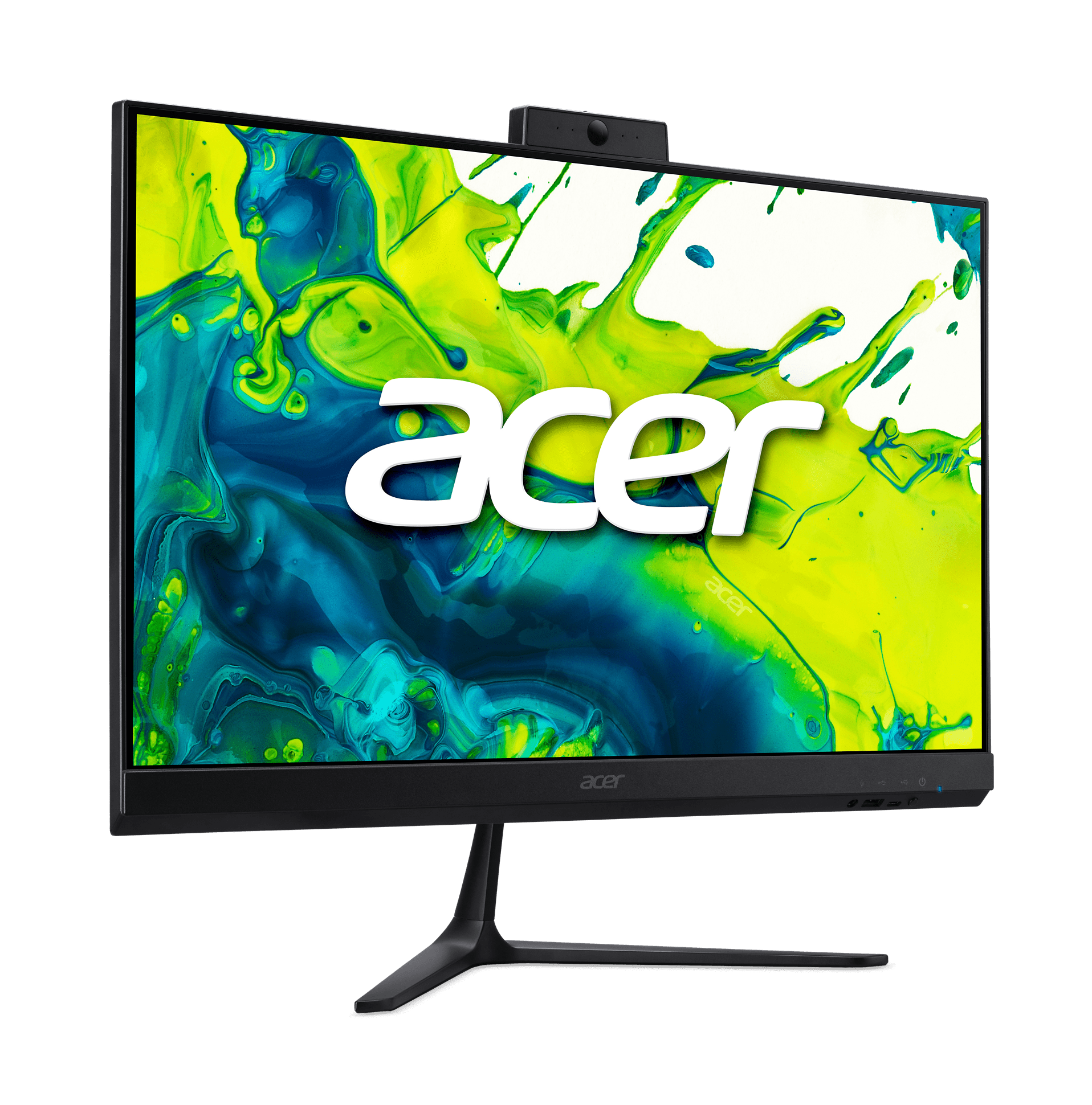 Acer Aspire C27-2G-UR18 AIO Desktop, 27” Full HD IPS 120Hz Display, AMD Ryzen 5 7430U, AMD Radeon Graphics, 16GB RAM, 512GB NVMe SSD, Black
