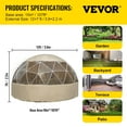 VEVORbrand Dome Igloo Bubble Tent,12'x7' Igloo Tent Dome,Polyester