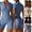 Beige, variant on Athletic Jumpsuits for Women Zippered Short Sleeve Yoga Fitness Tight Workout Gym Set for Athletic Rompers