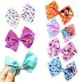 thumbnail image 3 of Disney 100 - Hair Accessories Gift Set - Disney Hair Bows - 7 Pcs 4 Inch Bow Bundle - Hair Bows for Girls - Different print on each clip - Alligator Clip - Ages 3 +, 3 of 8