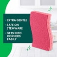 thumbnail image 4 of Scotch-Brite Sponge for Delicate Surfaces, Gentle Safe Clean, 3 Scrubbers, 4 of 16