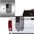 thumbnail image 2 of Distressed Betsy Ross Flag 1776 American USA US Flag Truck Tailgate Vinyl Decal fits Most Pickup Trucks EUA Flag Rear Graphic Bumper Sticker for Car Van SUV Windows (11" x 20", Black), 2 of 8