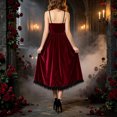 thumbnail image 6 of Gunia Halloween Festival Dresses Women Halloween High-Low Dresses Lace Off The Shoulder For Party Lightweight Clothes Red, 6 of 7