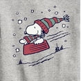 thumbnail image 3 of Peanuts - Snoopy Sledding - Toddler & Youth Crewneck Fleece Sweatshirt, 3 of 6