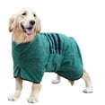 thumbnail image 2 of NovaStitch Fast Drying Adjustable Pet Clothes Sweater Microfibre Dog Bathrobe Towel Wrap Super Absorbent Dog Drying Coat Bath Robe for Puppy Medium Large Dogs b L, 2 of 4
