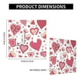 thumbnail image 3 of PAYOHTO Toggle Light Switch Wall Plate Cute Heart Pattern Double Switch Cover Standard Size 2-Gang 4.50" x 4.5" Unbreakable Polycarbonate Thermoplastic, 3 of 6