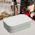 thumbnail image 1 of Estuche de maquillaje portátil con espejo luminoso y compartimentos, 1 of 8