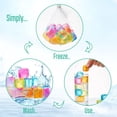 thumbnail image 6 of 60Pcs Reusable Ice Cubes,Colorful Plastic Ice Cubes,Refreezable Ice Cubes,Non-Diluting Square Cubes,Washable Quick Frozen Ice Cubes for Drinks Cocktail,BPA Free,Purified Water Filled(White), 6 of 6