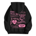 thumbnail image 7 of Xaionu Women'S Hoodies Long Sleeve Word Graphic Hoodie Sweatshirts Oversized Preppy Drawsting Hoodie Sweatshirt With Pockets, 7 of 7