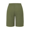 thumbnail image 5 of Womens Short Style with Pockets Casual Shorts for Women Summer Relaxed Fit Five Point Length Army Green XL, 5 of 6