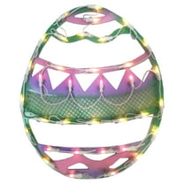 Northlight LED Easter Egg Window Silhouette