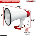 thumbnail image 6 of 50W Rechargeable Megaphone with 300M Range, Siren & Recording, USB/SD Input – Portable Bullhorn for Cheer, Events, and Emergencies, 6 of 10