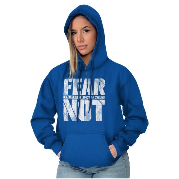 Christian Fear Not Psalm Scripture Hoodie Sweatshirt Women Men Brisco Brands S