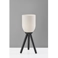 thumbnail image 2 of Adesso Kinsley 22.5" 1-Light Pull Chain Tripod Table Lamp with Ribbed Glass Cylinder Shade, 2 of 5