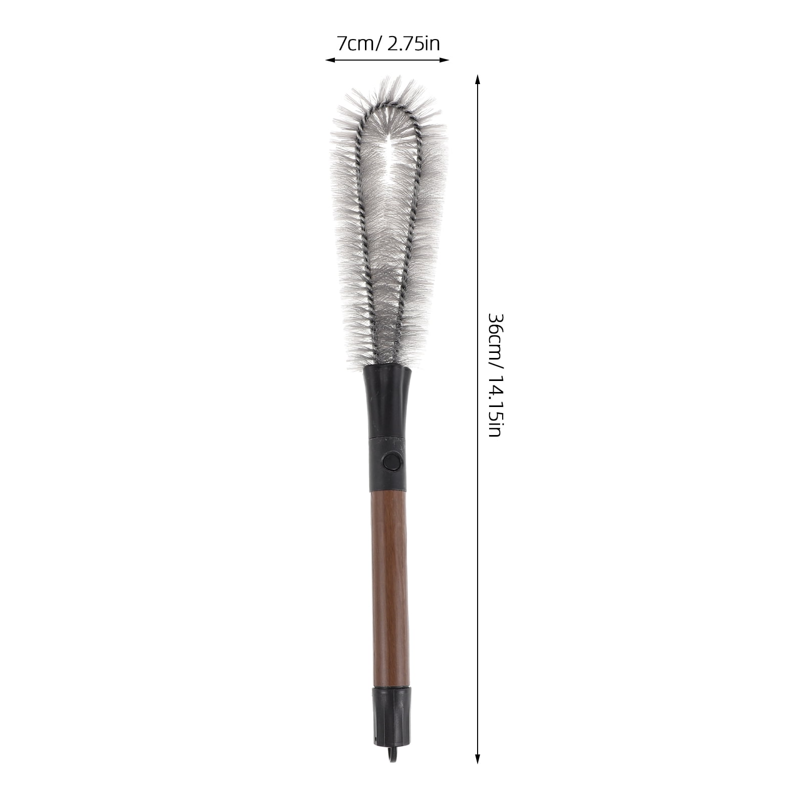 ELAYARD 2Pcs Kitchen Scrub Brush with Detachable Handle for Deep Cleaning Bottles and Juicers