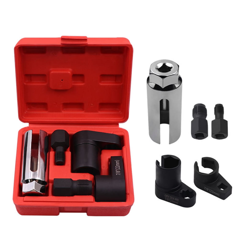 5Pcs Oxygens Sensors Removers Wrench and Thread Chaser Tool O2 Sensors Socket Auto Oxygens Sensors Socket Removal Tool