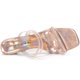 thumbnail image 4 of Sandalias de tacón de gatito Allegra K con tiras de diamantes de imitación para mujer Oro rosa 41, 4 of 6