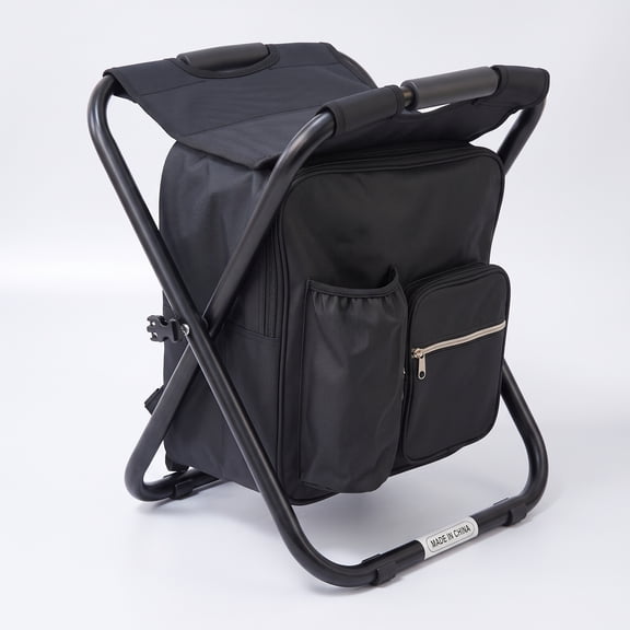 Backpack Stool Cooler Chair Heavy Duty 300 LBS Max Load Portable Lightweight Folding Fishing Cooler for Camping Hunting Fishing