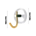 thumbnail image 3 of Adhesive Hooks Suction Cup Hooks for Shower Heavy Duty Bathroom Towel Hooks Ceramic Clothes Hook No Punching for Loofah,Wreath,Coat Hat Key, Wall Window Door Kitchen Bathroom Bedroom Entryway, 3 of 6