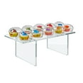 thumbnail image 2 of Clear Acrylic 22"W x 10"D x 9"H 1/2" Thick Deluxe Riser w/ Bumpers, 2 of 7