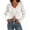 White, variant on Ke1Clo Summer Tops for Women Boho Knitted Hollow Out V Neck Long Sleeve Tie Front Shirt Casual Loose Crop Beach Cover Up Blue Free Size