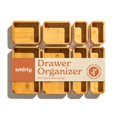 thumbnail image 1 of Juego organizador de cajones Caddy SMIRLY de bambú de 8 piezas, 1 of 7