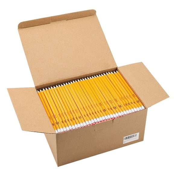 Lápices Madisi en estuche de madera #2 HB amarillos preafilados 576