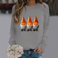 thumbnail image 2 of Towmus Halloween Sweatshirts for Women Pumpkin Shadow Sweater Cute Special Season Sweatshirt Funny Graphic Clothes, 2 of 6