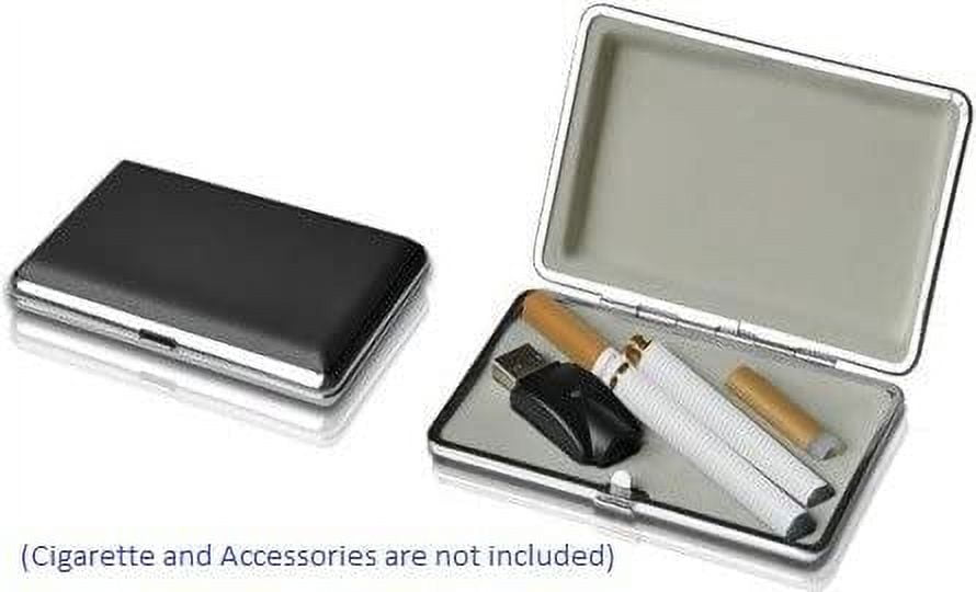 WO Cigarette Case with Lighter Cigarette Box Holder(Holds 8)