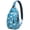 Chickens and E, variant on Artistic Tiger Painting Sling Backpack, Wild Bengal Jungle Animal Pattern Crossbody Bag with Tribal Design, Ideal for Travel Hiking Adventure