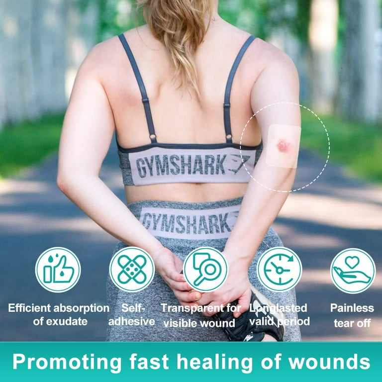 Dimora Hydrocolloid Dressing 7.5 Cm X 7.5 Cm,10 Pack For Wound Care Large Patch Bandages With Self Adhesive For Bedsore Burn Blister Acne Care Super Absorbent For Fast Healing