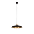 thumbnail image 3 of Anders Collection Chandelier D20.5 H6.5 Lt:3 Black And Brass Finish, 3 of 3