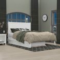 thumbnail image 2 of AFI NoHo 14" Queen Wood Platform Bed Frame with Twin XL Trundle, White, 2 of 7
