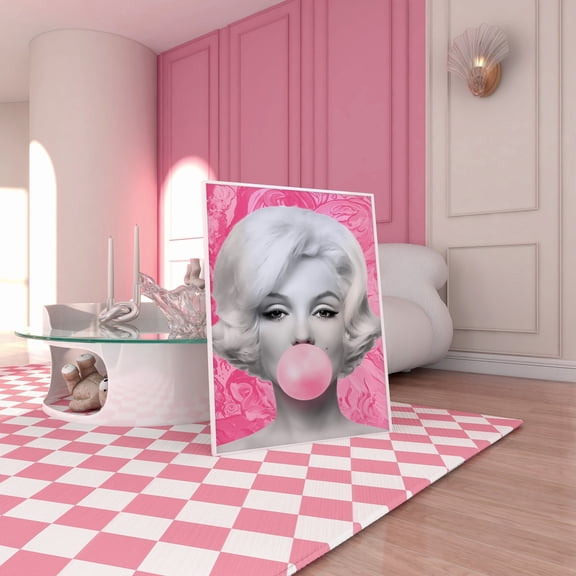 Marilyn Monroe Bubble Gum,fashion Print Logo Instant, Pop Art Print, Wall Art, Art Fashion Print Poster, Poster Only