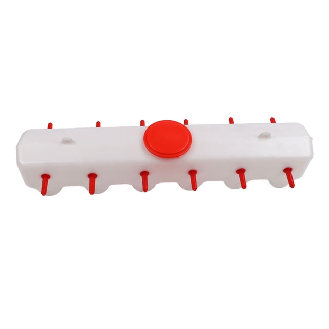 Alimentador De Tetinas Para Animales, Tapa, Puerto Dispensador Ancho, Capacidad De 9 Litros, Alimentador De Tetinas De Leche De Cordero, Tetina De Silicona Con 12 Tetinas Para