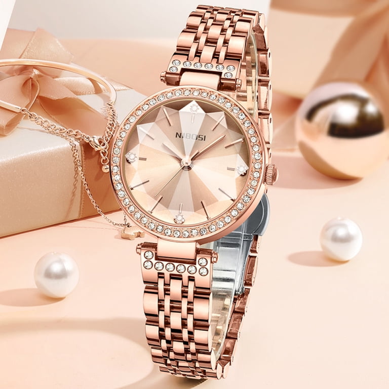 NIBOSI Women Fashion Watch Diamond Analog Quartz Female  display picture 2