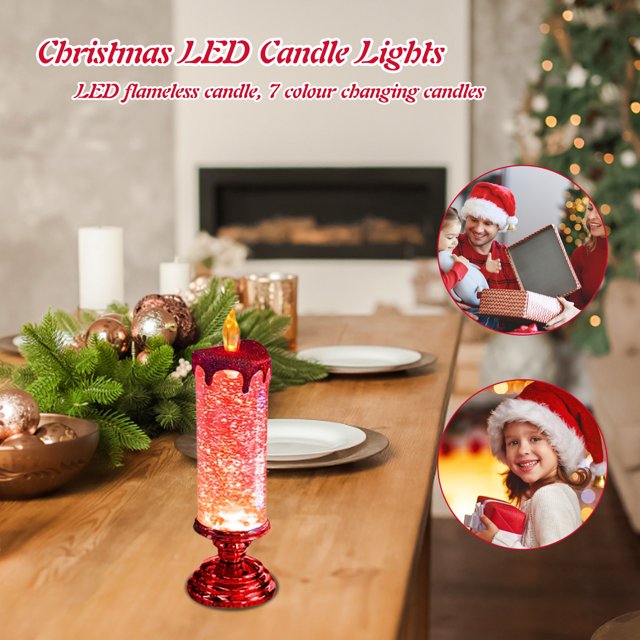 Velas Lámparas Velas Lámparas Lámpara 2 uds velas artesanales luz nocturna sin llama LED luces de velas de Navidad para boda de Navidad