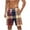 Wine-1, variant on Virmaxy Men's Retro Plaid Print Swim Trunks Shorts Hawaiian Board Shorts with Elastic Waist Drawstring Quick Dry Summer Shorts for Surfing Pool Parties Orange-4 S