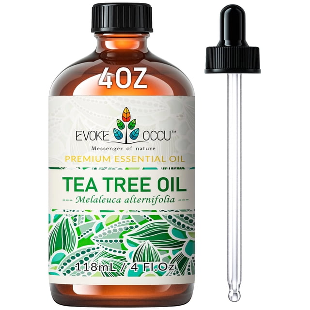 Aceite esencial EVOKE OCCU Tea Tree 100% puro 120 ml para hongos en las uñas de los pies