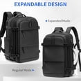 thumbnail image 4 of Vacuum laptop bag Compression Backpack Expandable, TSA-Approved Carry- Water-Resistant Design for Travel with air pump (Built in pump, Large), 4 of 6