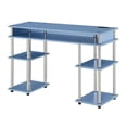 thumbnail image 2 of Designs2Go No Tools Student Desk with Charging Station in Blue Wood Finish, 2 of 6