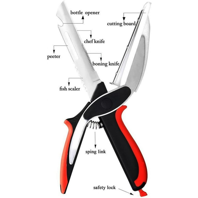 Dropship Clever Cutter 6 In 1 Kitchen Scissors Knife Food Cutter