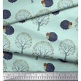 thumbnail image 3 of Soimoi Cotton Jersey Fabric Tree & Sheep Animal Decor Fabric Printed Yard 58 Inch Wide, 3 of 3