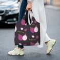thumbnail image 7 of XMXT Canvas Tote Bag for Women, Cute Cartoon Dragon Fruit Large Reusable Shopping Bags, Multicolor, 7 of 7