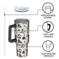 thumbnail image 4 of OBREWU German Shepherd Dog and Footprint Tumbler with Handle and Lid,German Shepherd Dog and Footprint 40oz Double Wall Vacuum Insulated Tumbler,Cups Gift for Women and Men, 4 of 7