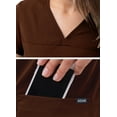 thumbnail image 4 of Adar Pro Scrubs For Women - Sweetheart V-Neck Scrub Top - P4210 - Coffee - XS, 4 of 7