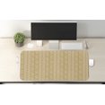 thumbnail image 2 of Geometric Computer Mouse Pad, Retro Diamond Shape Pattern with Dotted Lines Circles and Abstract Flowers, Rectangle Non-Slip Rubber Mousepad X-Large, 35" x 15", Caramel and Beige, by Ambesonne, 2 of 2