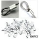 thumbnail image 4 of 100 fundas de aluminio para cuerda de alambre, accesorios de virola de doble cilindro, cable duradero M4 Cola Manga de aluminio de cable de alambre, 4 of 8