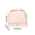 thumbnail image 3 of YiJuHui 5pcs Waterproof Makeup Bag Travel Toiletry Organizer Wet Dry Separate Compartments Cosmetic Storage Pouch for Women, 3 of 6